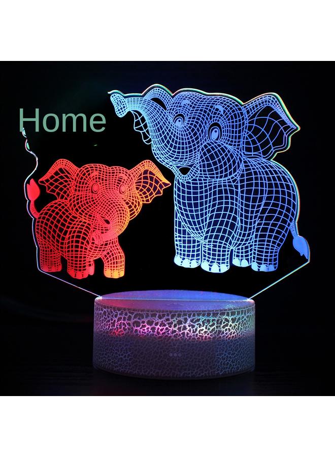 Bluejw Specialized E-commerce Animal Series 3D Night Light Colorful Touch Remote Control Desk Lamp Acrylic Bedside Atmosphere Lamp - Image 1