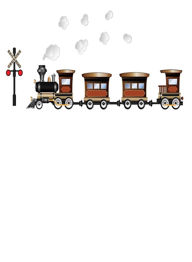 StikArt Vintage Train Wall Decal - Image 1