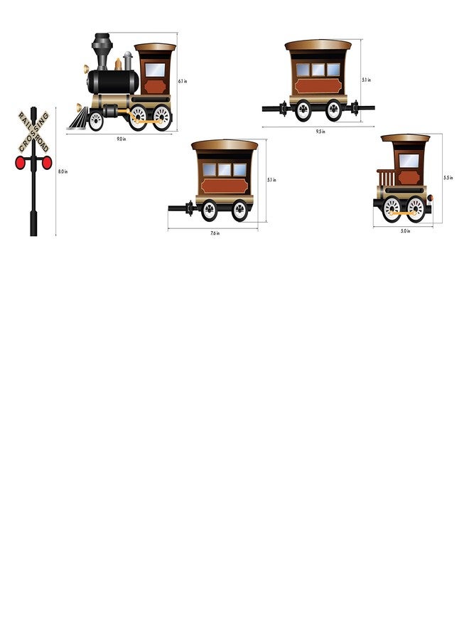 StikArt Vintage Train Wall Decal - Image 3