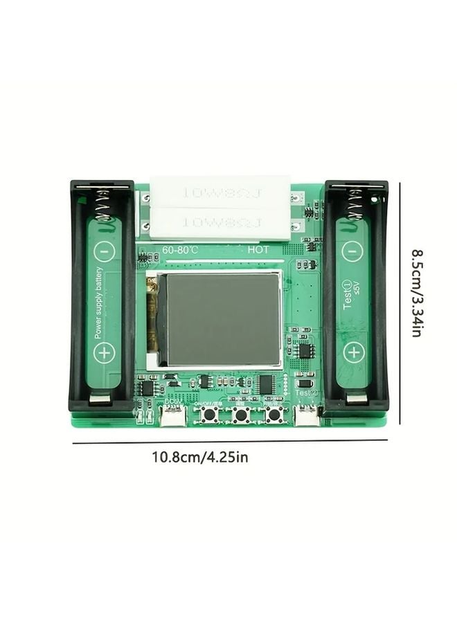 اختبار سعة بطارية الليثيوم شاشة LCD عرض منفذ USB Type-C جهد آمن 36 فولت - Image 3