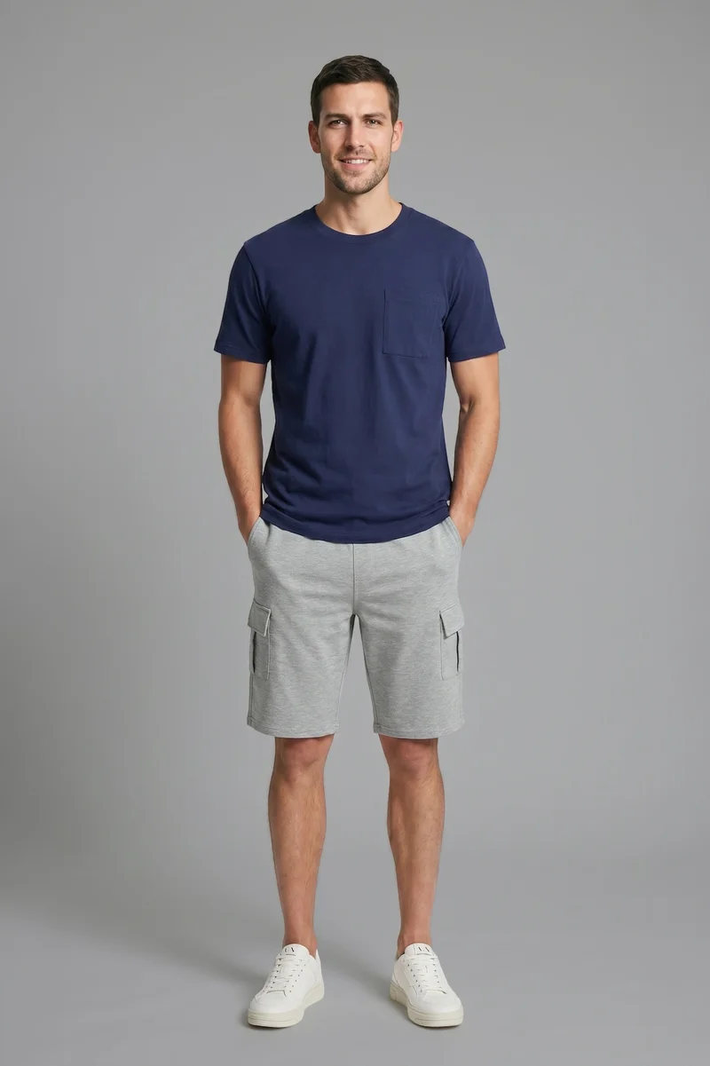 ديفاكتو Regular Fit 100% Cotton Crew Neck Short Sleeve T-Shirt