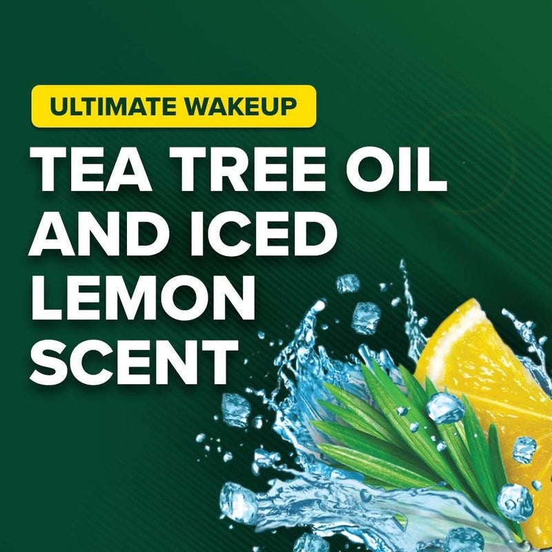 Irish Spring Ultimate Wake Up Tea Tree Face & Body Wash for Men, Moisturizing Body Wash Washes Away Bacteria - 18 Fluid Ounce, 4 Pack - Image 4