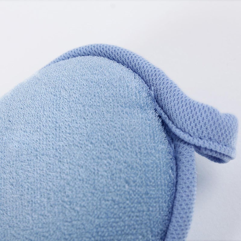 Soft Skin Friendly Bath Sponge Set 2Pcs Blue Green Shower Ball Cleansing Accessories - Image 4