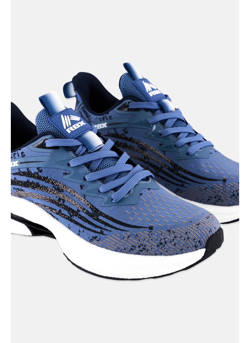 RBX - Men Lace up Running Shoes, Blue Combo - Image 1