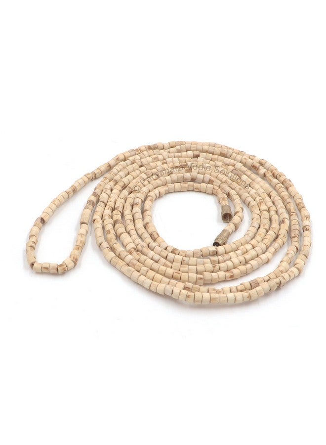 ARKAM Tulsi Kanthi Mala Certified/Natural Tulasi Kanthi Mala/Original Tulsi Kanthi/ISKCON Tulsi Mala/Vaishnav Tulsi Mala/Basil Mala - 2 Round Mala (Size: 3mm, Length: 32 inches) Set of 2 Mala - Image 3
