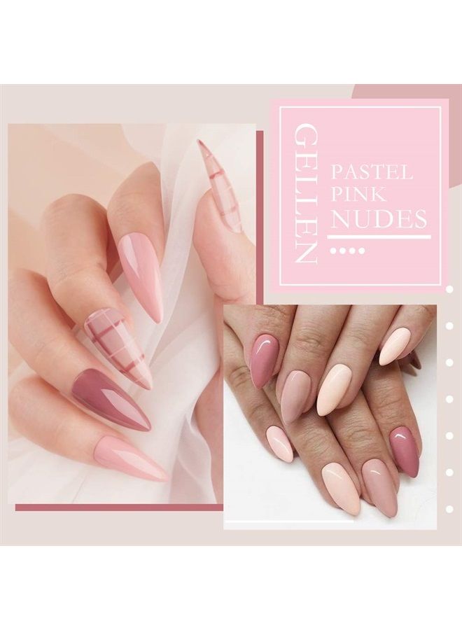 Gellen Gel Nail Polish Kit with U V LED Light 72W Nail Dryer, 12 Gel Nail Colors, No Wipe Top Base Coat, Nail Art Decorations, Manicure Tools, All-In-One Manicure Kit for Mother's Day Gift - Image 4