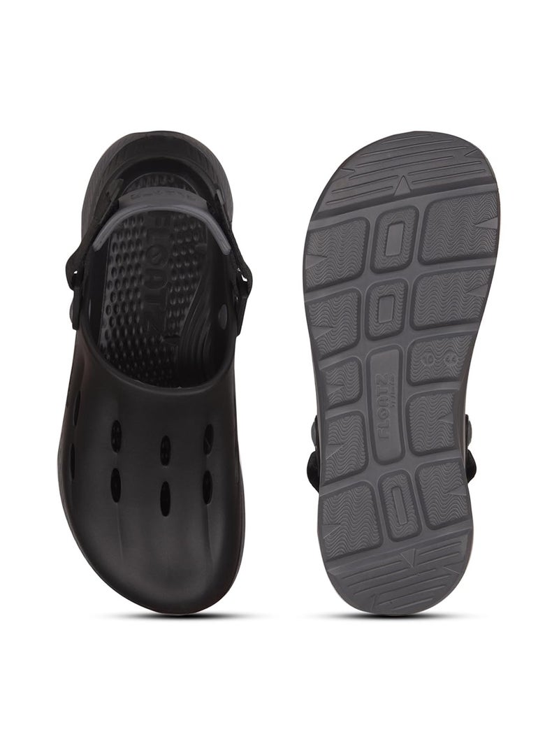 Floatz Men Clog Sandals - Black (8 UK) - Image 4