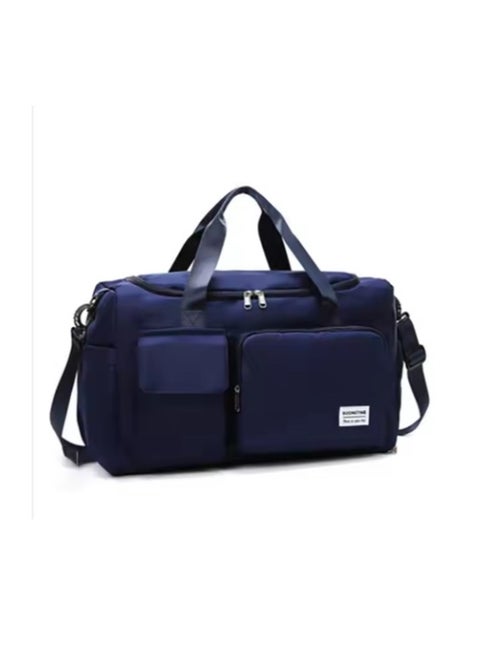 Large sports duffle bag, for gym and travel, with a dedicated shoe pocket, and a separate pocket for wet and dry storage, waterproof, for exercise and yoga, for men and women