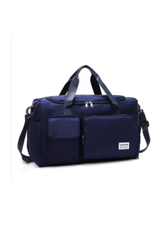 Large sports duffle bag, for gym and travel, with a dedicated shoe pocket, and a separate pocket for wet and dry storage, waterproof, for exercise and yoga, for men and women