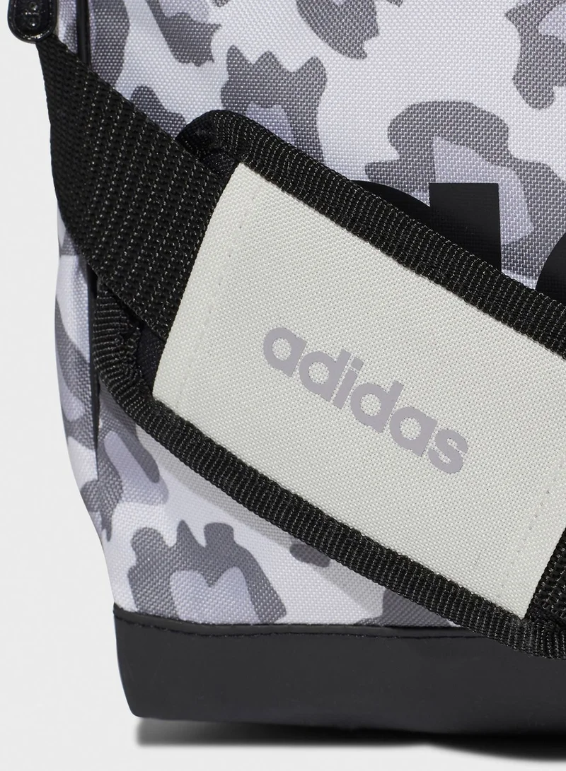 Adidas Small Linear Leopard Print Duffel
