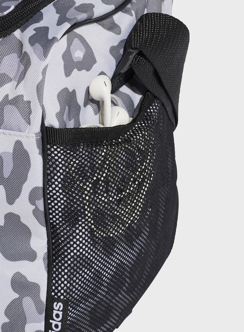 Adidas Small Linear Leopard Print Duffel