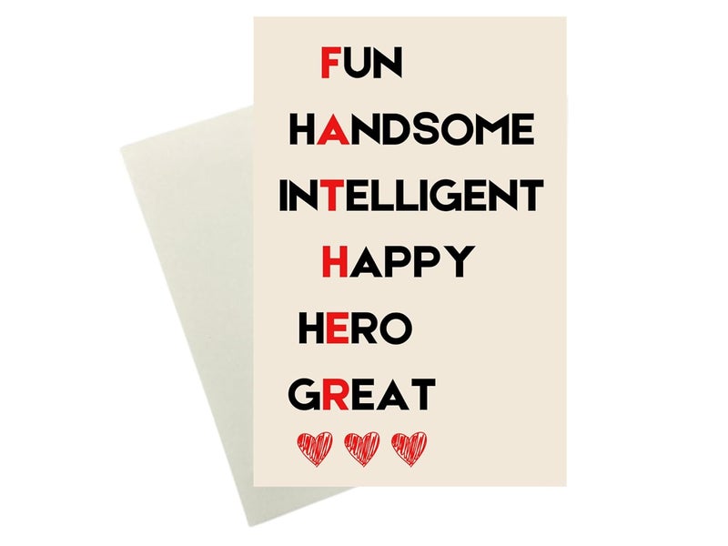 Northland Father Synonyms Greeting Card for Birthday Dad Birthday Greeting Card for Fathers Day Greeting Card for Father Happy Fathers Day Greeting Card for Father Birthday Greeting Card for Dad - Image 1