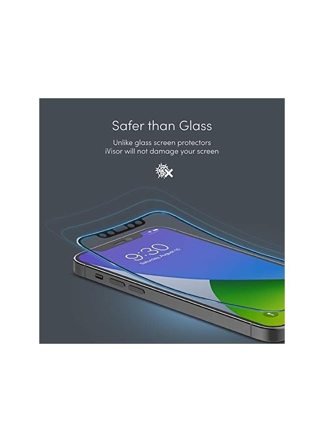 بروماس فيلم حماية AG Matte لشاشة iPhone 12 Pro Max (إطار أسود) - Image 4