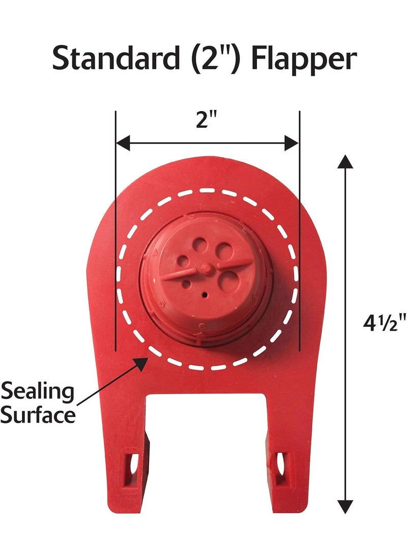 Korky UNIVERSAL 3 FLAPPER RED  - Image 5