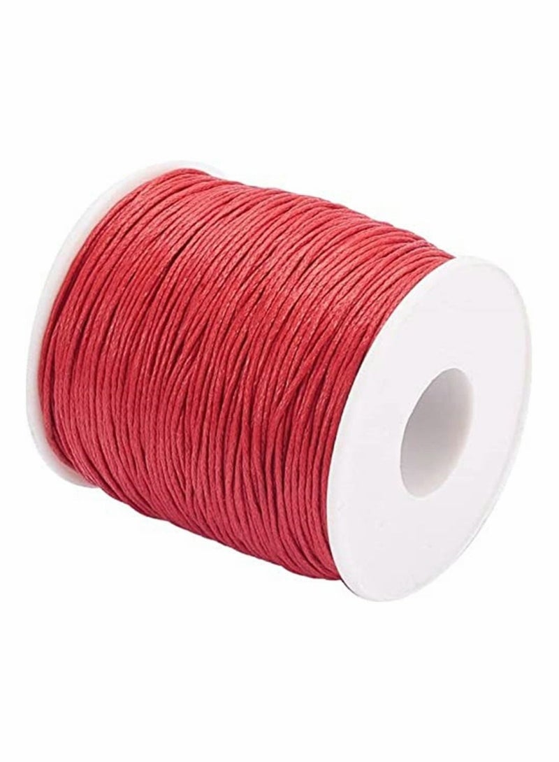 1 Roll 1 mm 100 Yards Waxed Cotton Cord Thread Beading String For Jewelry Making Crafting Beading Macrame - Image 1