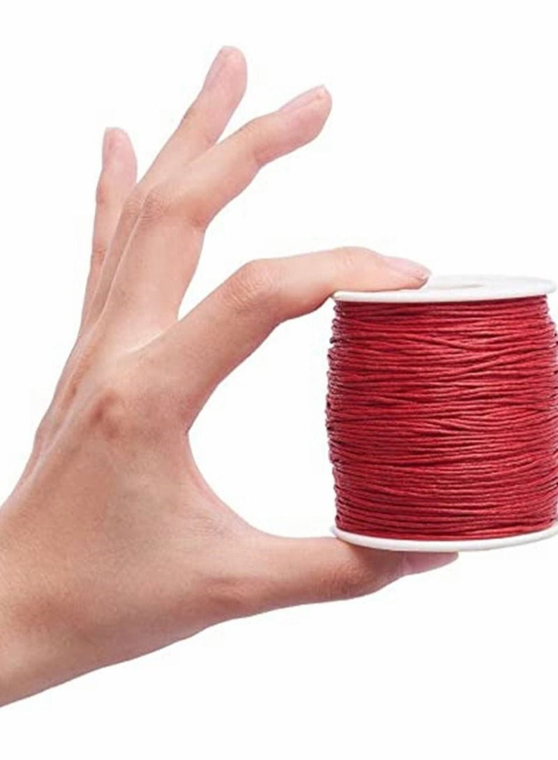 1 Roll 1 mm 100 Yards Waxed Cotton Cord Thread Beading String For Jewelry Making Crafting Beading Macrame - Image 3