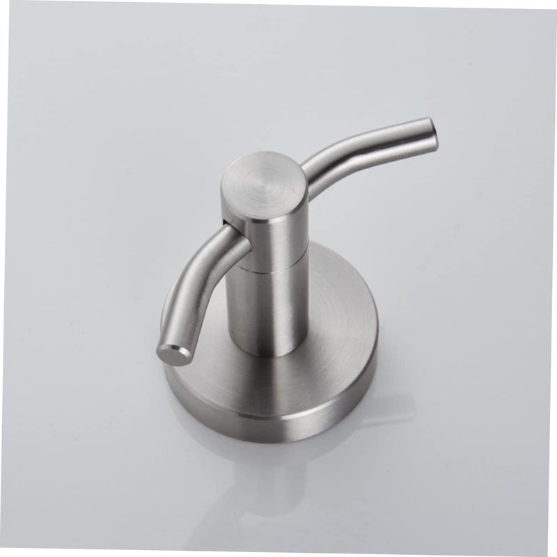 2Pcs Stainless Steel Double Robe Hook Wall Mounted Towel Hanger Modern Design - Image 4