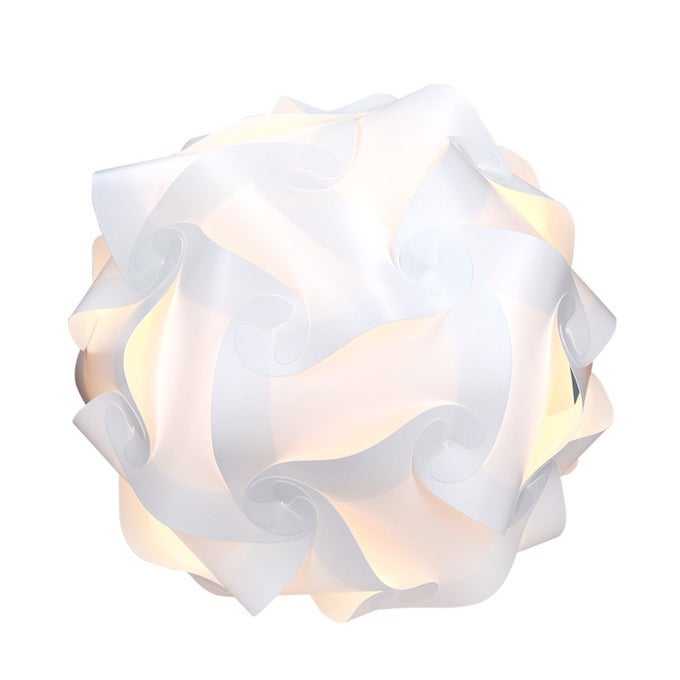 DIY PUZZLE LAMP SHADE MODERN IQ JIGSAW LIGHT IN 30 PIECES MIN 15 DIFFERENT DESIGNS DIAMETER APPROX 157 IN 40 CM WHITE IN SIZE XL