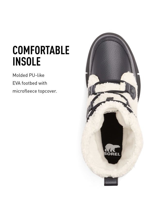 Sorel Women's Explorer II Joan Cozy Boot, Black, Sea Salt, 9.5 - Image 5