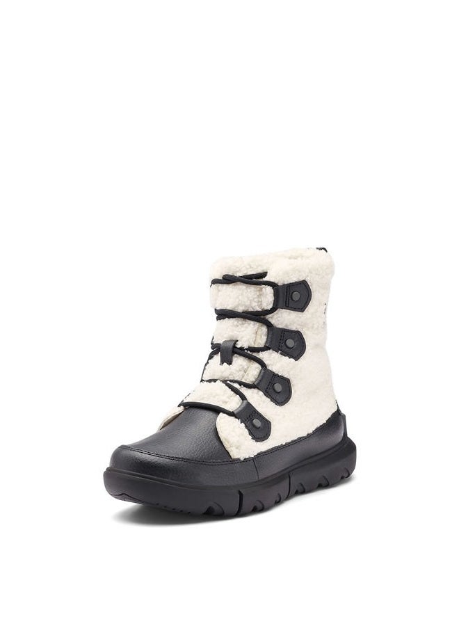 Sorel Women's Explorer II Joan Cozy Boot, Black, Sea Salt, 9.5 - Image 1