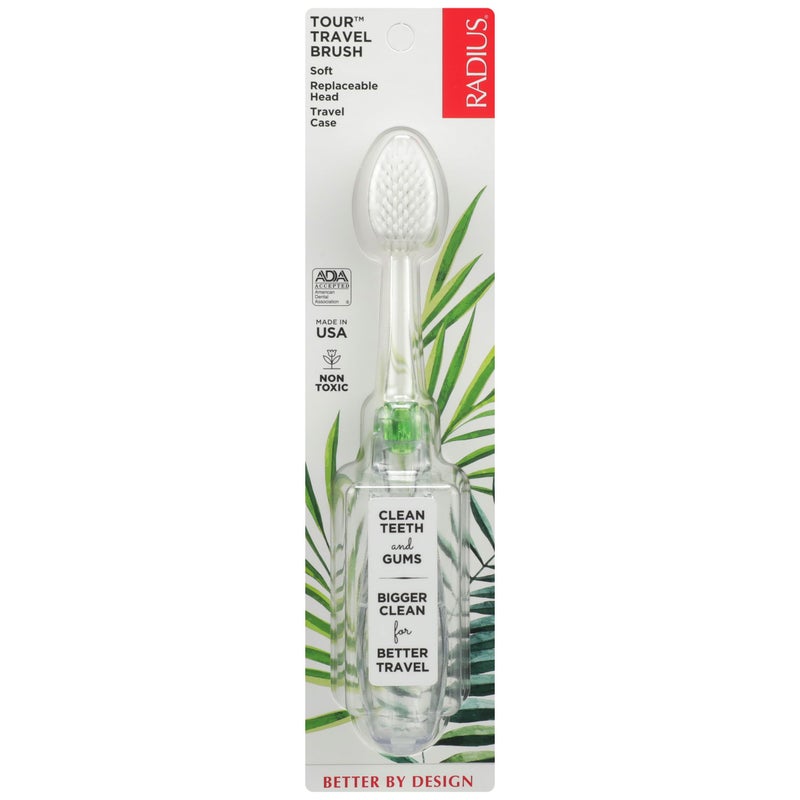 Radius Tour Travel Toothbrush, Assorted color - 1 count - Image 1