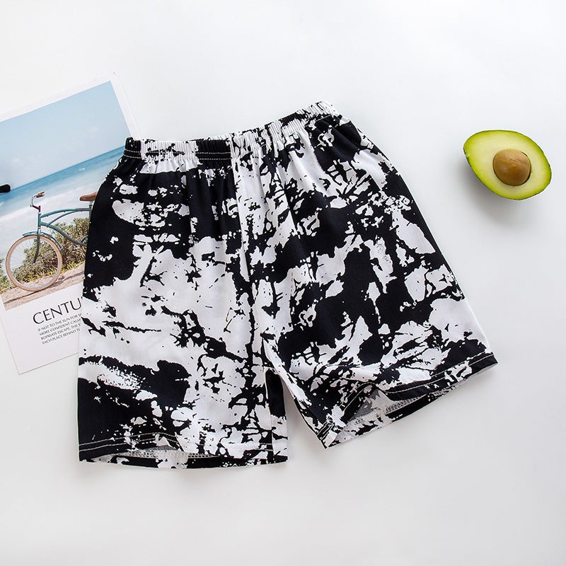 New Family Beach Pants Children'S Shorts Five-Point Loose Summer Thin Large Pants Women'S Men'S Baby'S Cotton Silk - Image 5