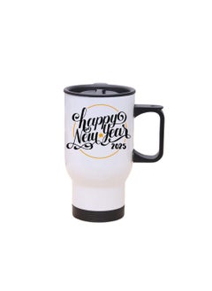 PRINTSHOP4ME Happy New Year Design Printed Travel Mug With New Year Theme Suitable Gift For Family And Friends And Special Person  - Image 1
