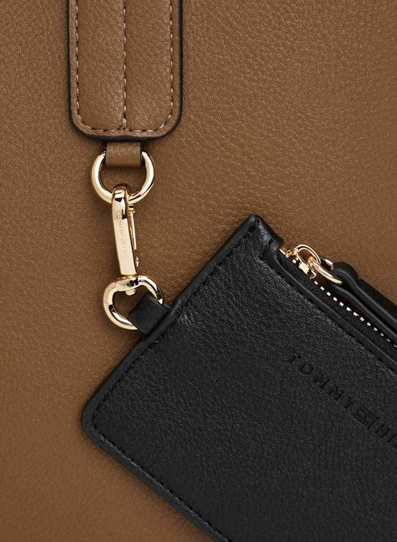 TOMMY HILFIGER  Hilfiger Icon TH Monogram Tote Bag for Women | Best Price UAE