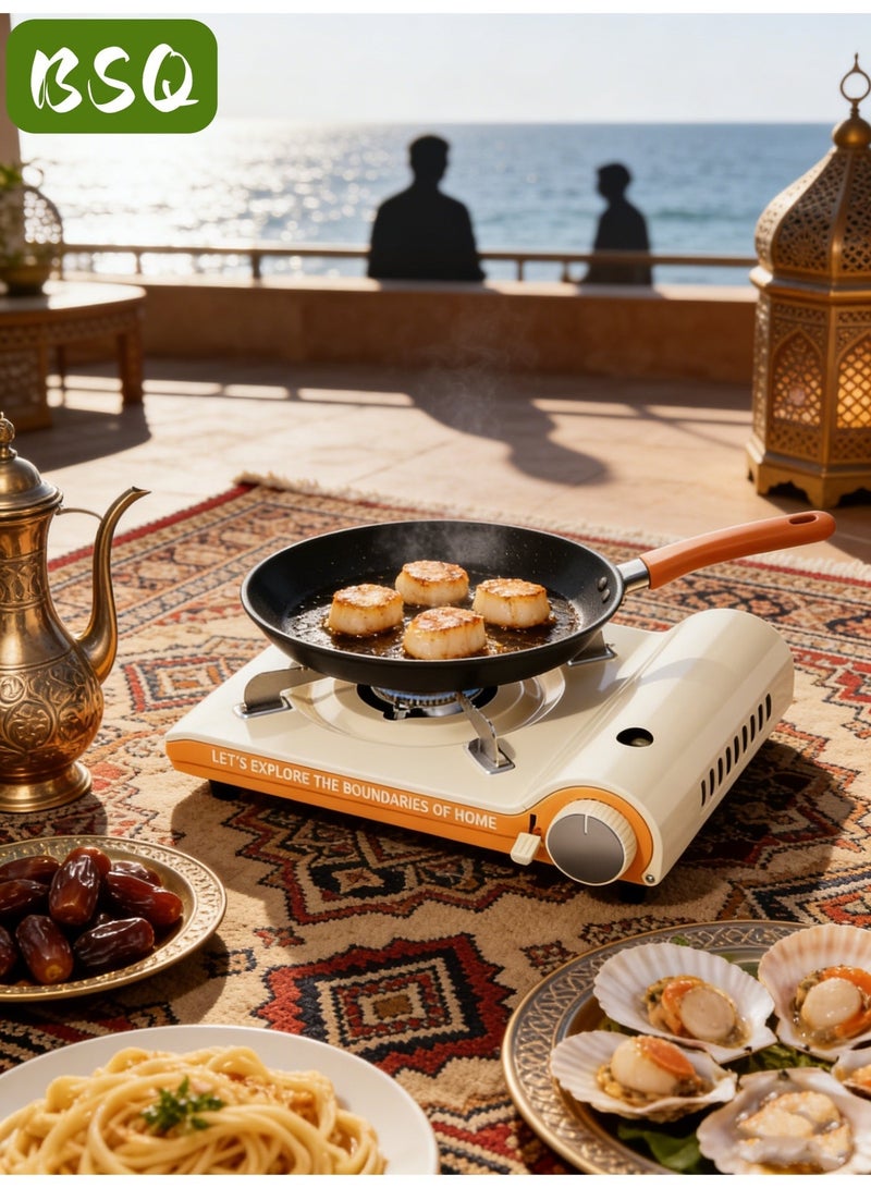 بي إس كيو موقد تخييم | موقد غاز البوتان | موقد بوتان أحادي الشعلة عالي الطاقة | فائق النحافة وسهل الحمل | موقد تخييم خارجي مقاوم للرياح | موقد للطبخ والشواء في التخييم | موقد غاز البروبان والبوتان (ضروري للرحلات) | مناسب للطبخ في الهواء الطلق، الشواء، المشي لمسافات طويلة، الصيد، والنزهات. - Image 2