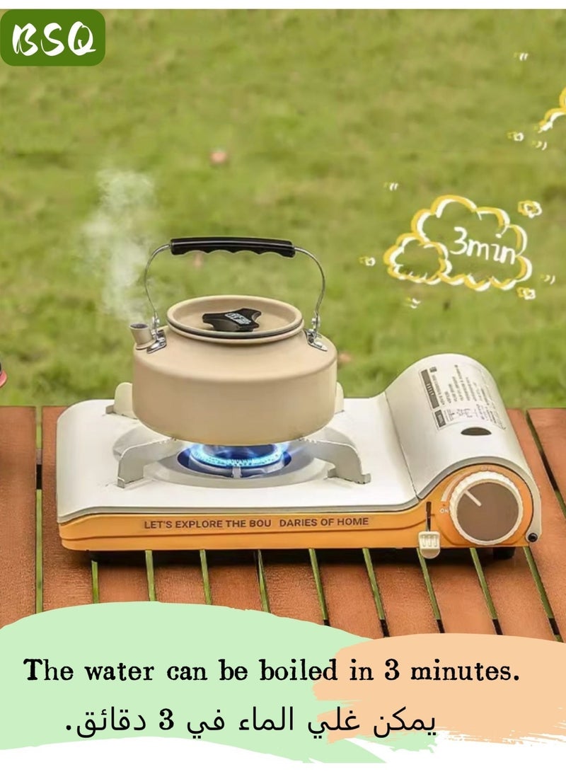 بي إس كيو موقد تخييم | موقد غاز البوتان | موقد بوتان أحادي الشعلة عالي الطاقة | فائق النحافة وسهل الحمل | موقد تخييم خارجي مقاوم للرياح | موقد للطبخ والشواء في التخييم | موقد غاز البروبان والبوتان (ضروري للرحلات) | مناسب للطبخ في الهواء الطلق، الشواء، المشي لمسافات طويلة، الصيد، والنزهات. - Image 5
