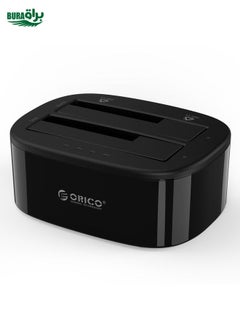 BURAQ ORICO 6228US3-C 1 to 1 Clone 2 Bay USB 3.0 Type-B to SATA External Storage Hard Drive Dock for 2.5 inch / 3.5 inch SATA HDD / SSD (AU Plug)  - Image 1