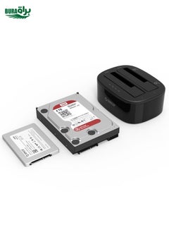 BURAQ ORICO 6228US3-C 1 to 1 Clone 2 Bay USB 3.0 Type-B to SATA External Storage Hard Drive Dock for 2.5 inch / 3.5 inch SATA HDD / SSD (AU Plug)  - Image 5