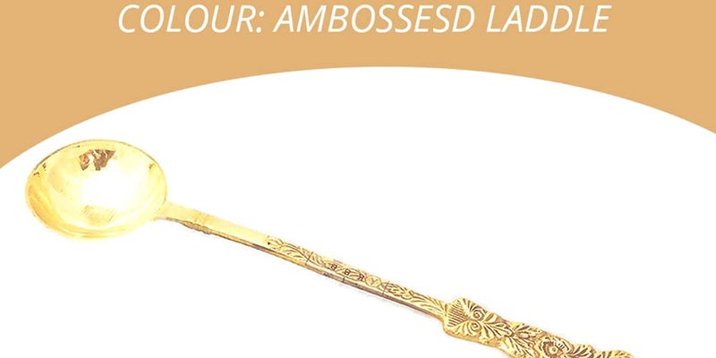 KBB Brass Cooking Cutlery AMBOSSESD LADDLE - Image 2