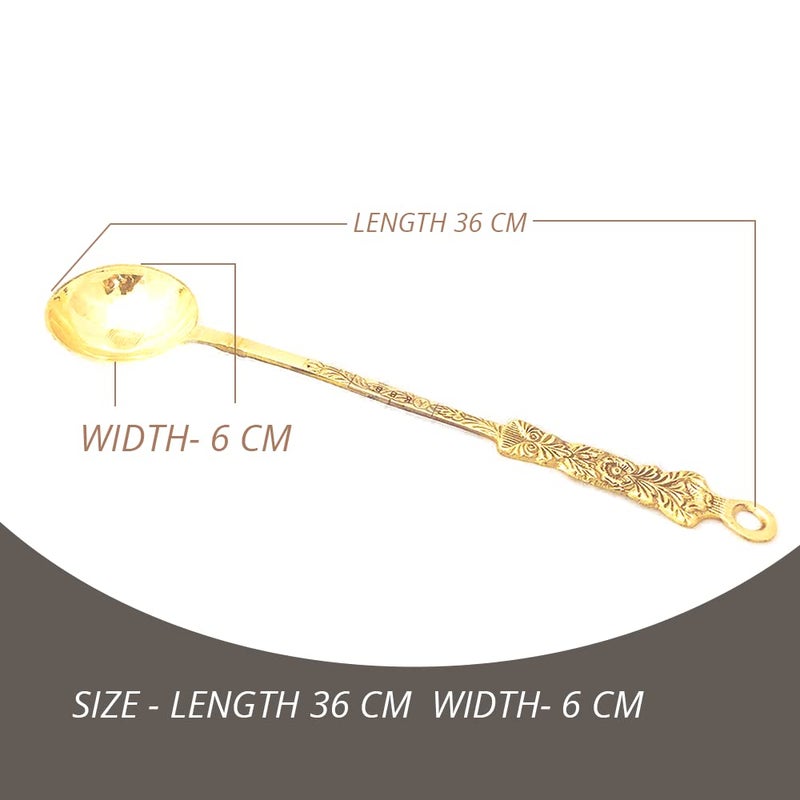 KBB Brass Cooking Cutlery AMBOSSESD LADDLE - Image 5