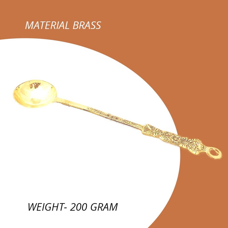 KBB Brass Cooking Cutlery AMBOSSESD LADDLE - Image 4