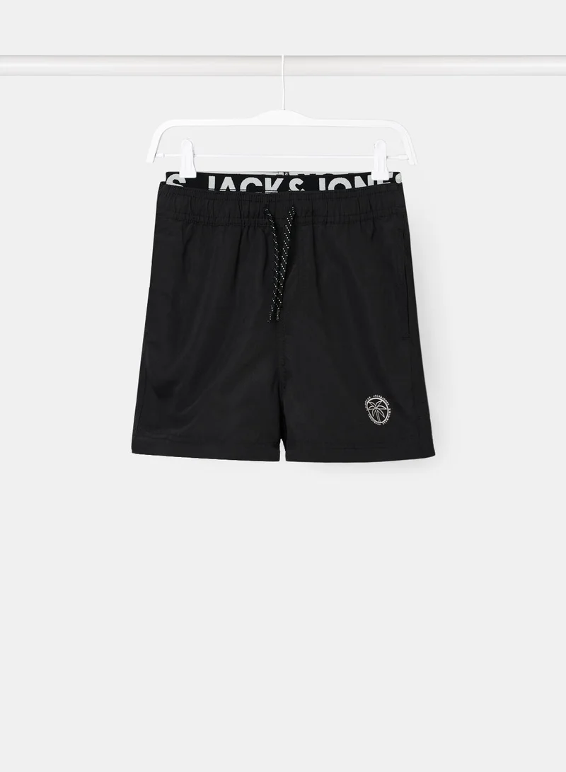 JACK & JONES Boys Logo Waistband Swim Shorts