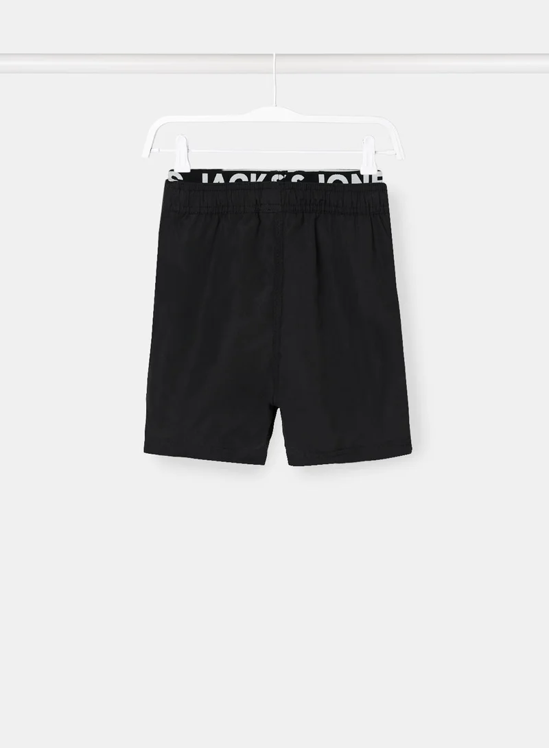 JACK & JONES Boys Logo Waistband Swim Shorts