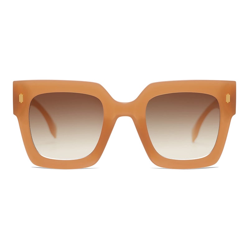 SOJOS Vintage Oversized Square Sunglasses for Women,Retro Womens Luxury Big Large Sun Glasses UV400 SJ2194 Yellow - Image 1