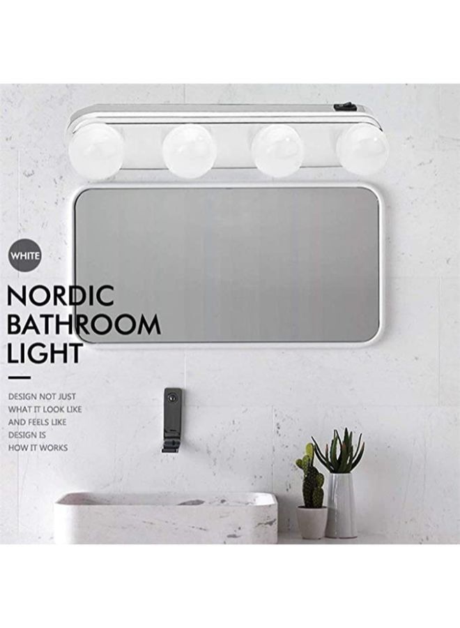 Portable LED Vanity Mirror Lights Studio Glow Vanity Make-Up Light Natural Light for Makeup Dressing Table with 4 LED Bulbs  - Image 2