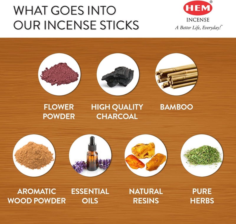 HEM Clove Incense - Box of Six 20 Stick Hex Tubes - Image 2