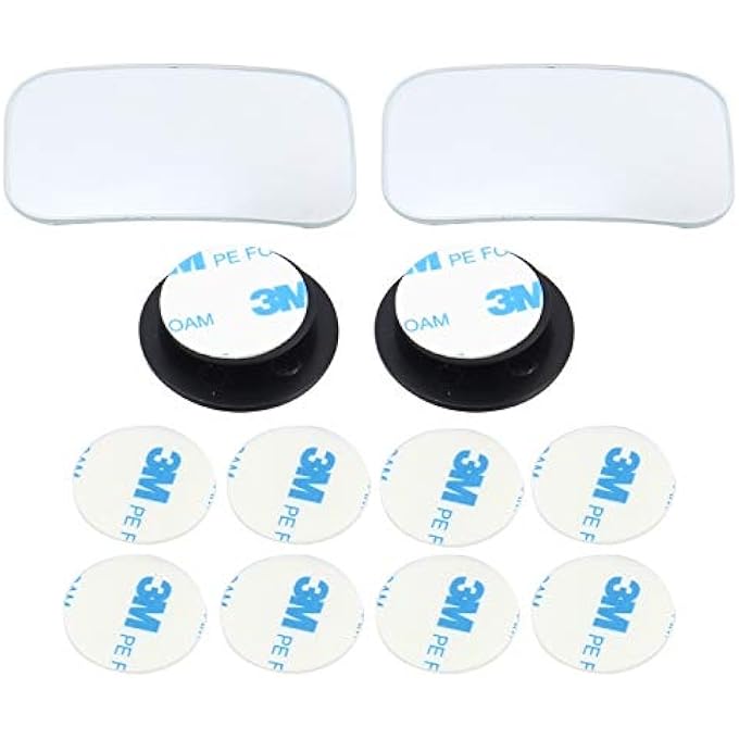 rayihni 3R 360 Degree Car Wide Angle Rectangle Convex Blind Spot Mirror2 Pc Rectangle 3R054 - Image 2