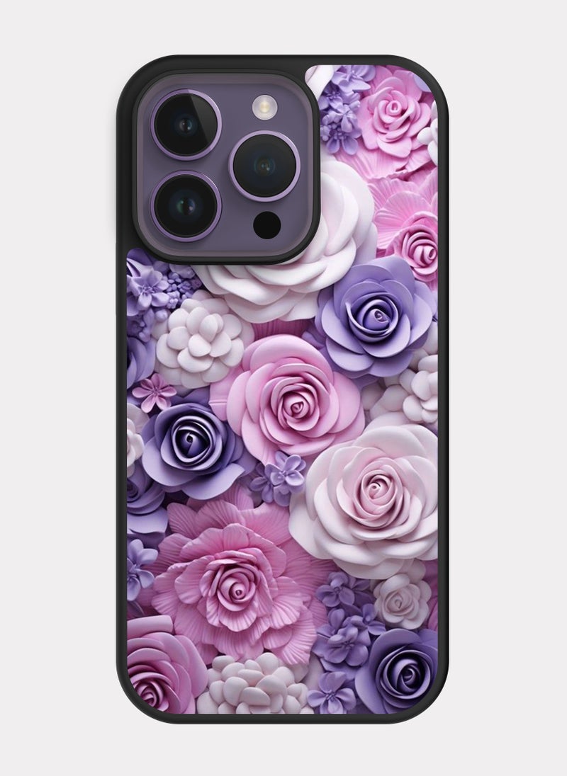 PXLAAT iPhone 14 Pro case cover Flowers - Image 1