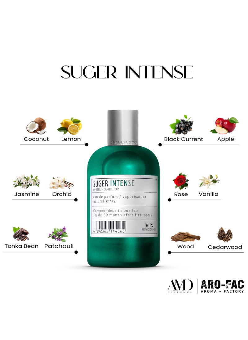عطور ايه ام دي - عطر آرو فاك شوجر إنتنس من AMD Perfumes للرجال والنساء، 100 مل - Image 1