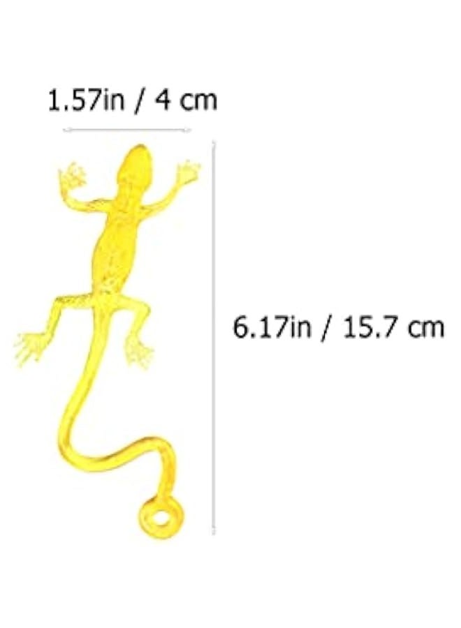 Kis Animals Slap Hands Sticky Toy 12Pcs Lizard Toy Stretchy Sticky Toy Sticky Hand Toy Sticky Lizards You Throw at The Wall Party Supplies (Random Color) Sticky Hand Toy Fun Sticky Toys - Image 2