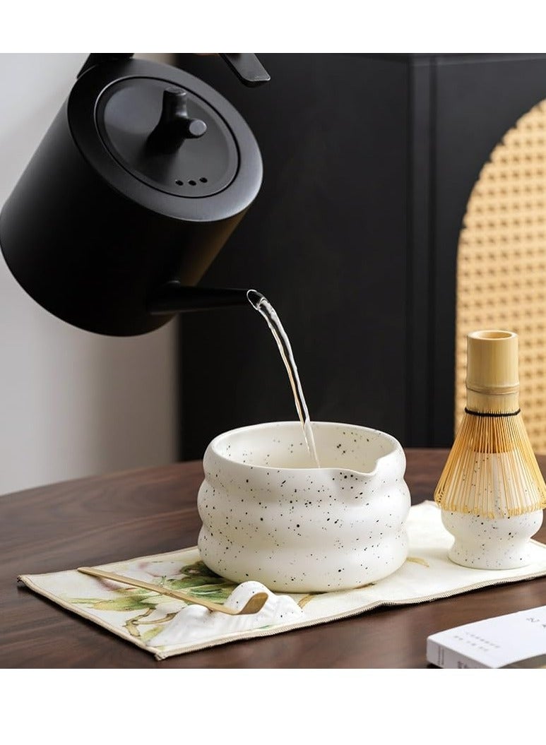 Joyelink Matcha Whisk Set, Japanese Matcha Tea Set 7Pcs, Include Matcha Bowl,Matcha Whisk, Bamboo Scoop, Whisk Holder, Stainless Steel Tea Sifter, For Stirring Matcha Bamboo Matcha Tool - Image 4