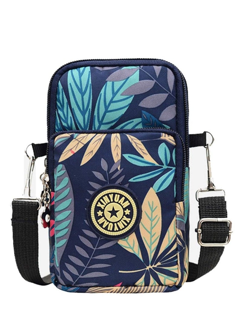 Generic Girl Multifunction Mini Crossbody Bag, Waterproof 3 Layer Phone Pouch Purse Teenage Girl Gifts for Smartphone 6.5" Makeups Cash Keys Cards - Image 1