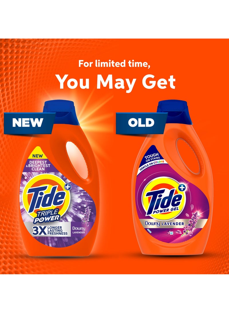 Tide Lavender Fresh Laundry Detergent Power Gel 2 x 1.8L - Image 2