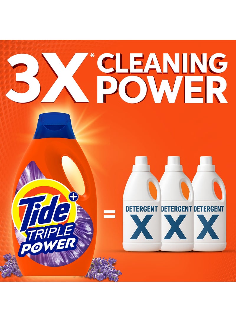 Tide Lavender Fresh Laundry Detergent Power Gel 2 x 1.8L - Image 4