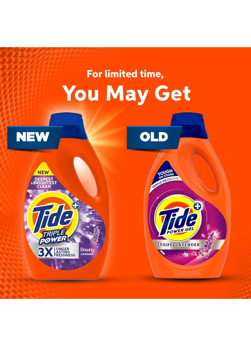 Tide Lavender Fresh Laundry Detergent Power Gel 2 x 1.8L - Image 3