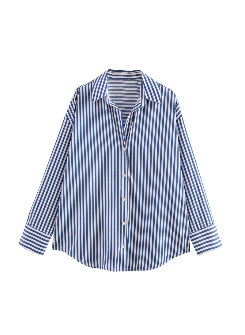 Shougu New Women's Fashion Casual Texture Shirt - Image 1